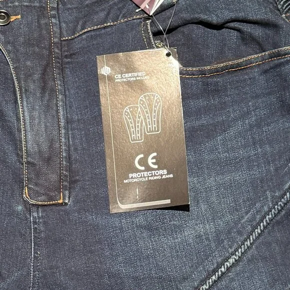 ILM Motorcycle Jeans w/ CE Armor and Kevlar - Picture 3 of 5